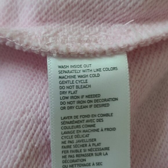 Teddy Fresh Lace Applique Bear Sweatshirt Small Pink Long Sleeve Fun Soft NWOT - Picture 7 of 9